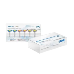 Pulidor Dental EVE Diapol Twist RA 306 – Kit x6 para Cerámicas Dentales